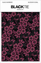 Ted Stanford Black Raspberry Blossom Floral Necktie