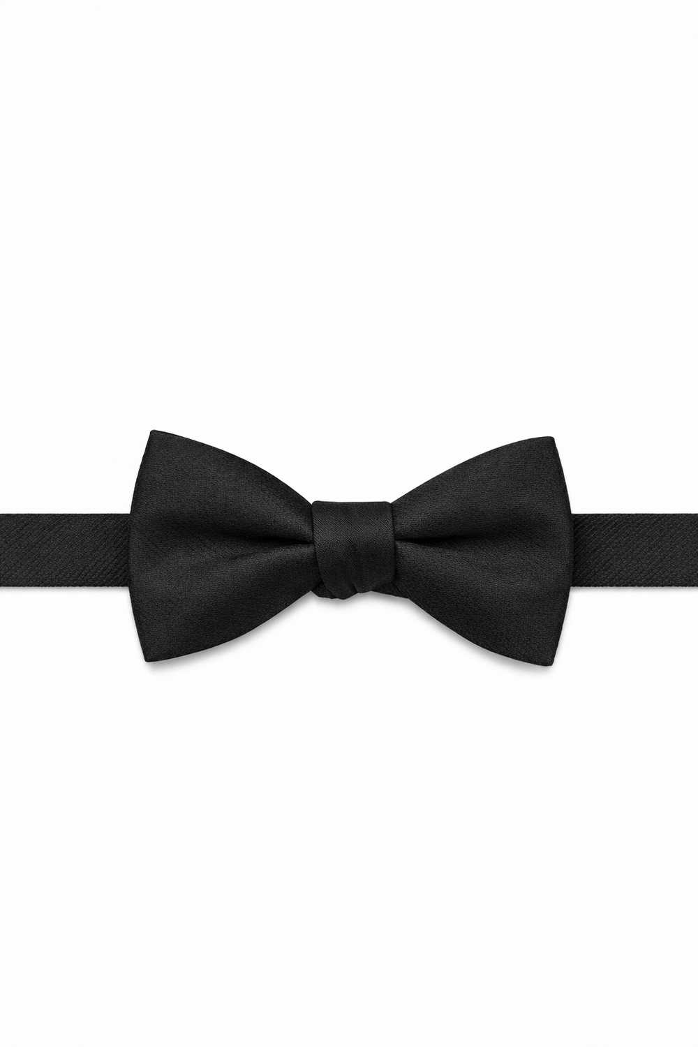 Cardi Pre-Tied Black Regal Bow Tie