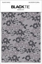 Ted Stanford Black Shale Blossom Floral Necktie