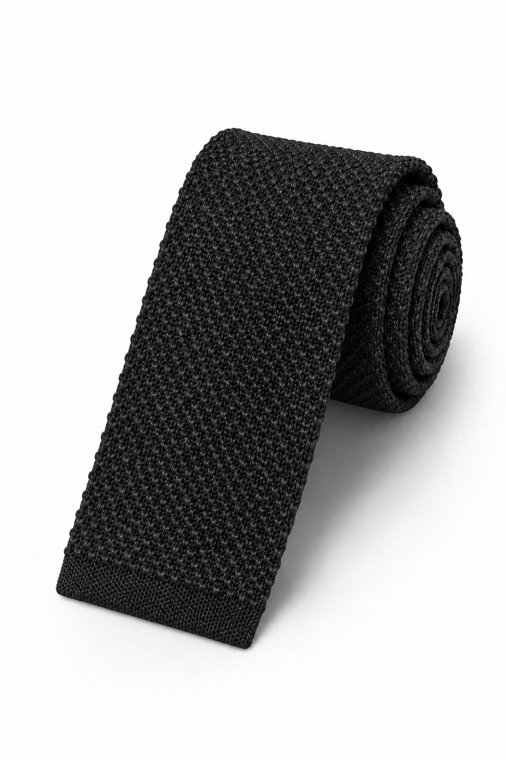 Cristoforo Cardi Black Silk Knit Necktie