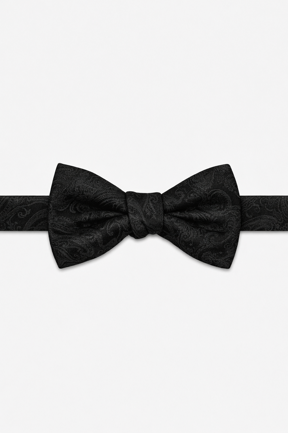 Cardi Pre-Tied Black Tapestry Bow Tie