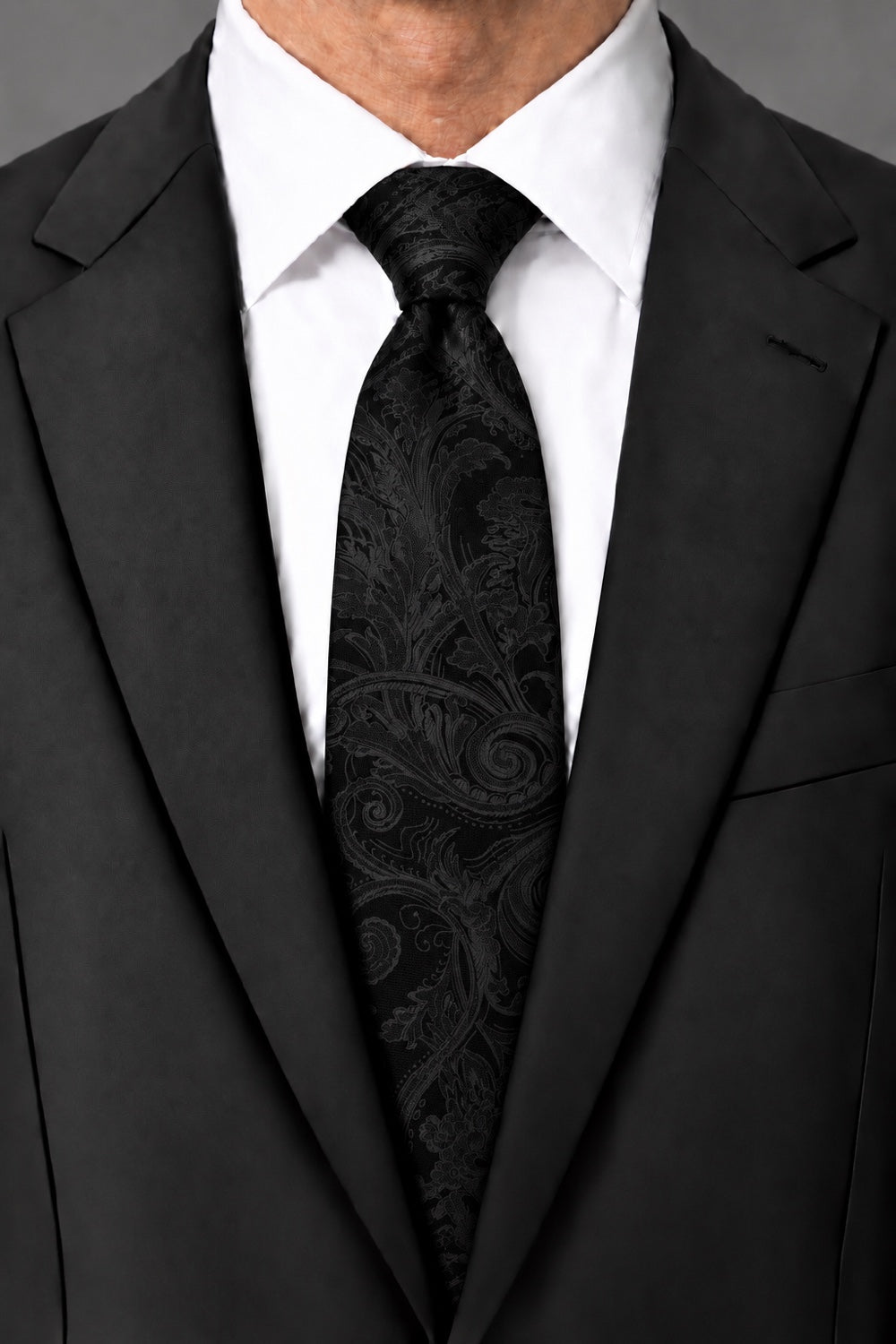 Cardi Black Tapestry Necktie