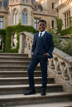 "Liam" Kids Midnight Blue Suit (5-Piece Set)