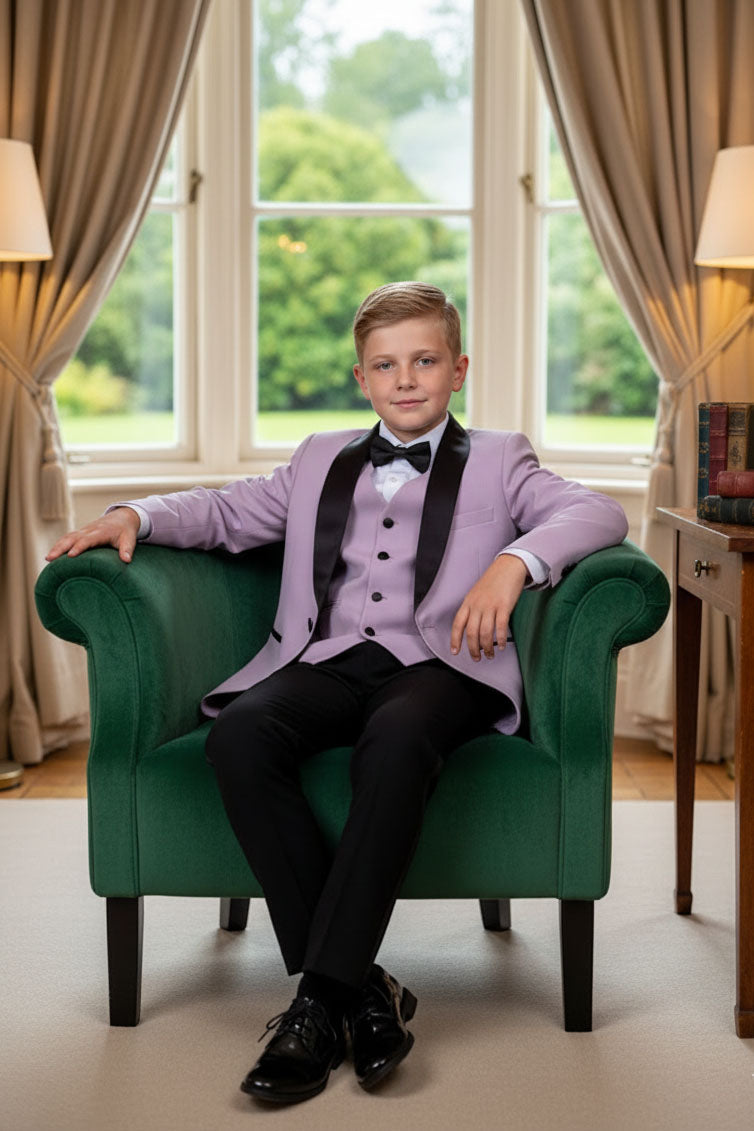 BLACKTIE "London" Kids Lavender Tuxedo (5-Piece Set)