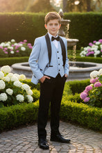 "London" Kids Powder Blue Tuxedo (5-Piece Set)