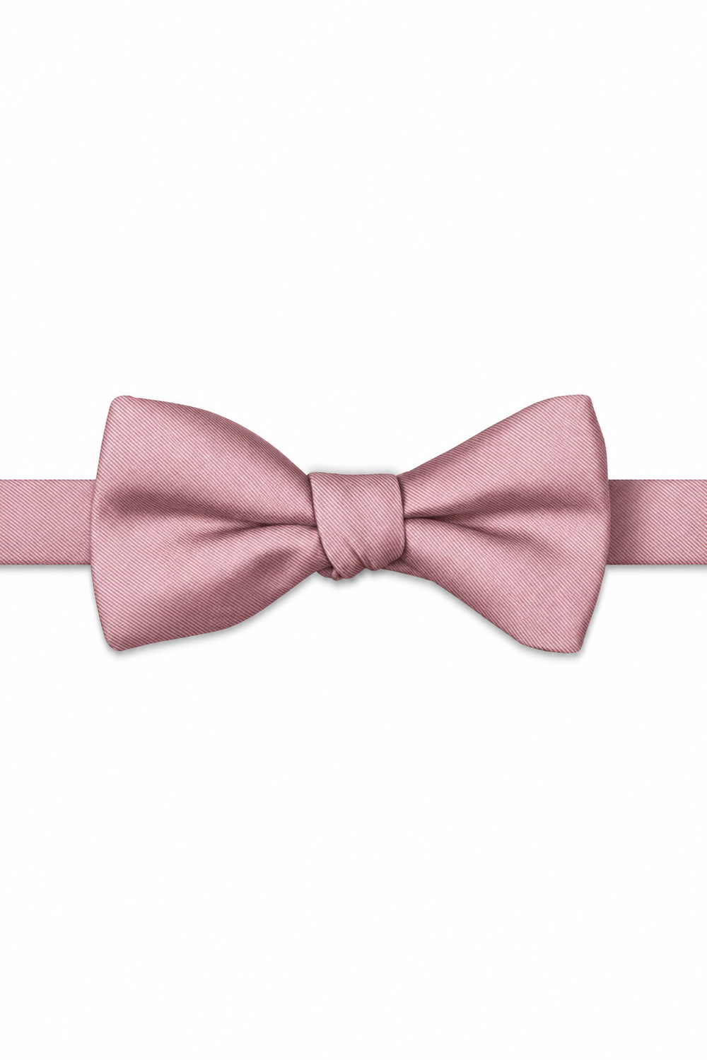 Blossom Modern Solid Bow Tie - pre-tied bow tie, front view