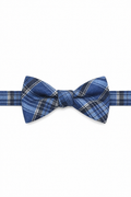 Cardi Pre-Tied Blue Madison Plaid Bow Tie