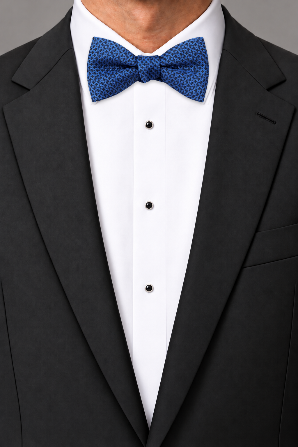Cardi Blue Regal Bow Tie