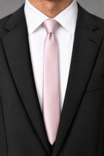 Cardi Blush Luxury Satin Skinny Necktie