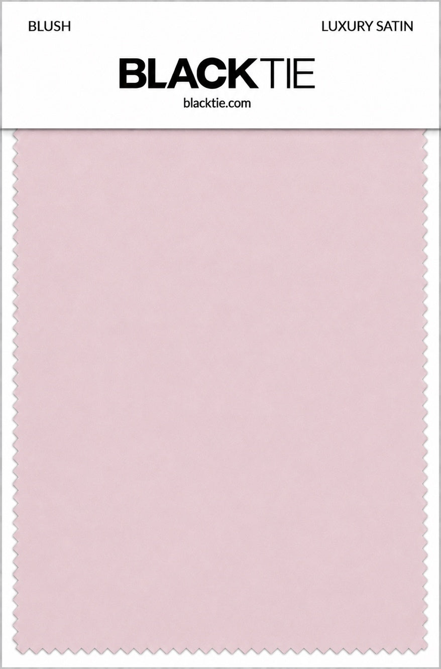 Blush Luxury Satin fabric swatch card