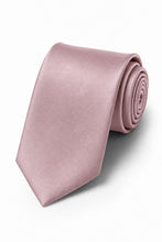 Allure Men Blush Solid Satin Silk Necktie