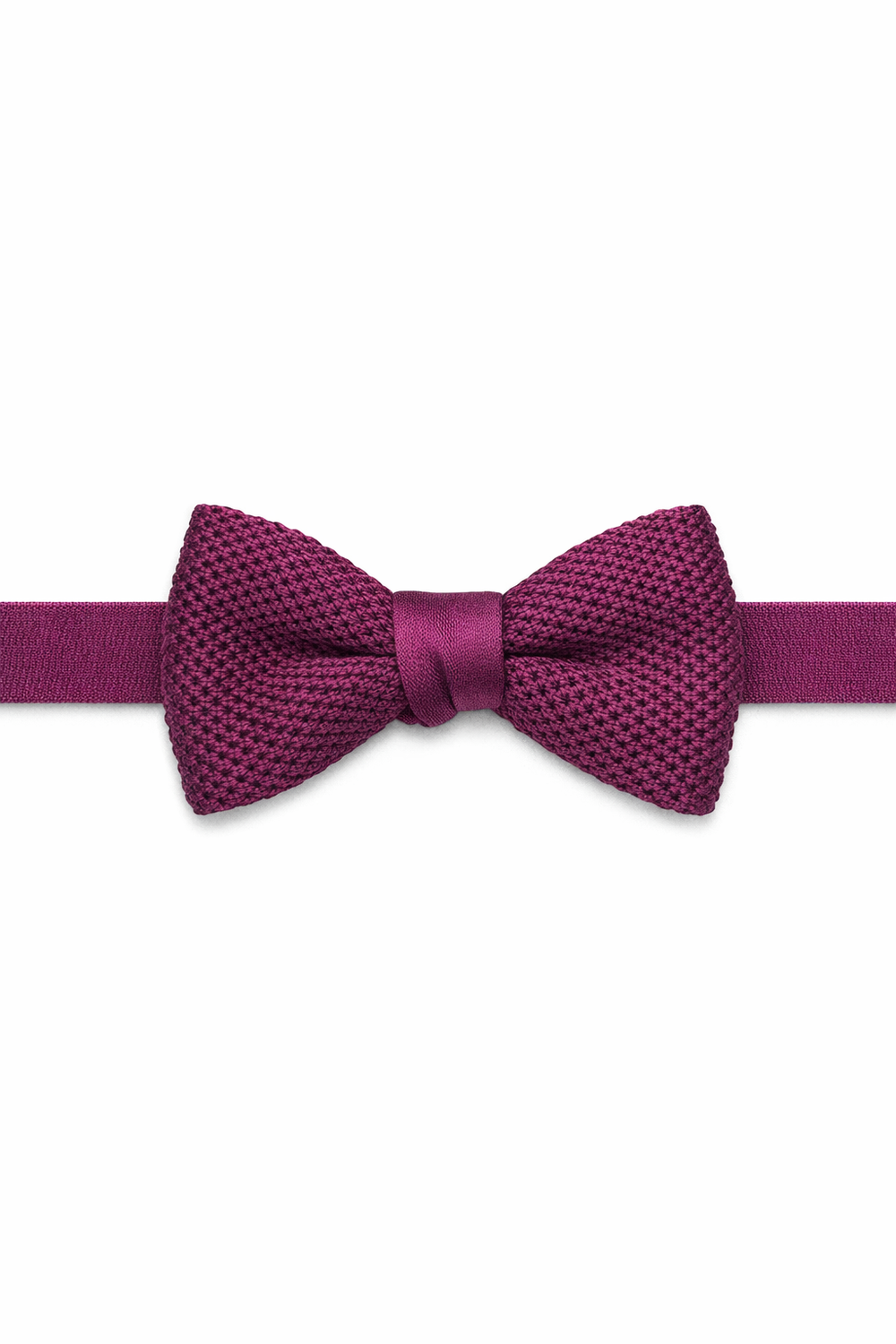 Cristoforo Cardi Bordeaux Silk Knit Bow Tie
