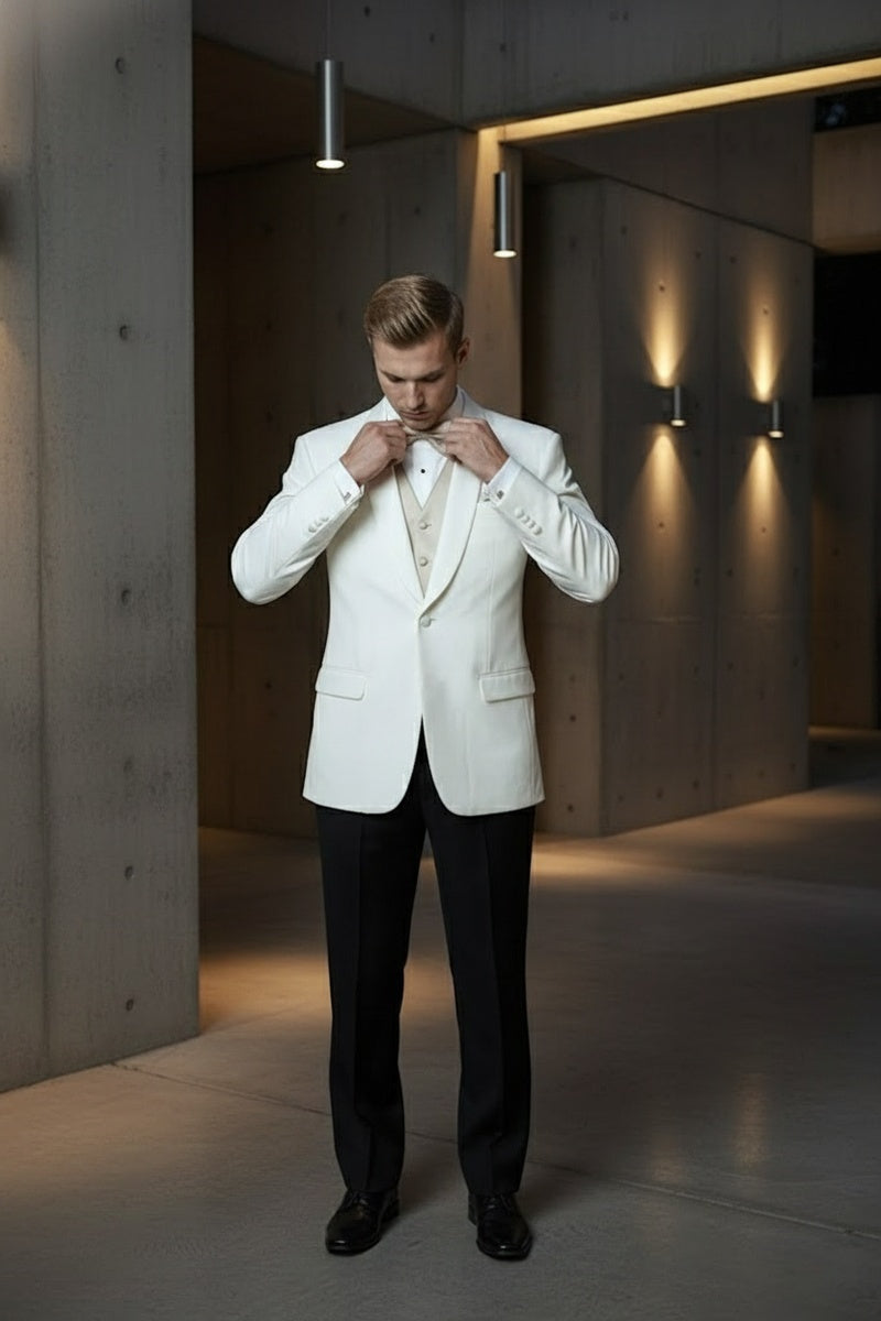 BLACKTIE Brentwood Ivory Dinner Jacket 34S Slim BLACKTIE Brentwood Ivory Dinner Jacket 34S Slim