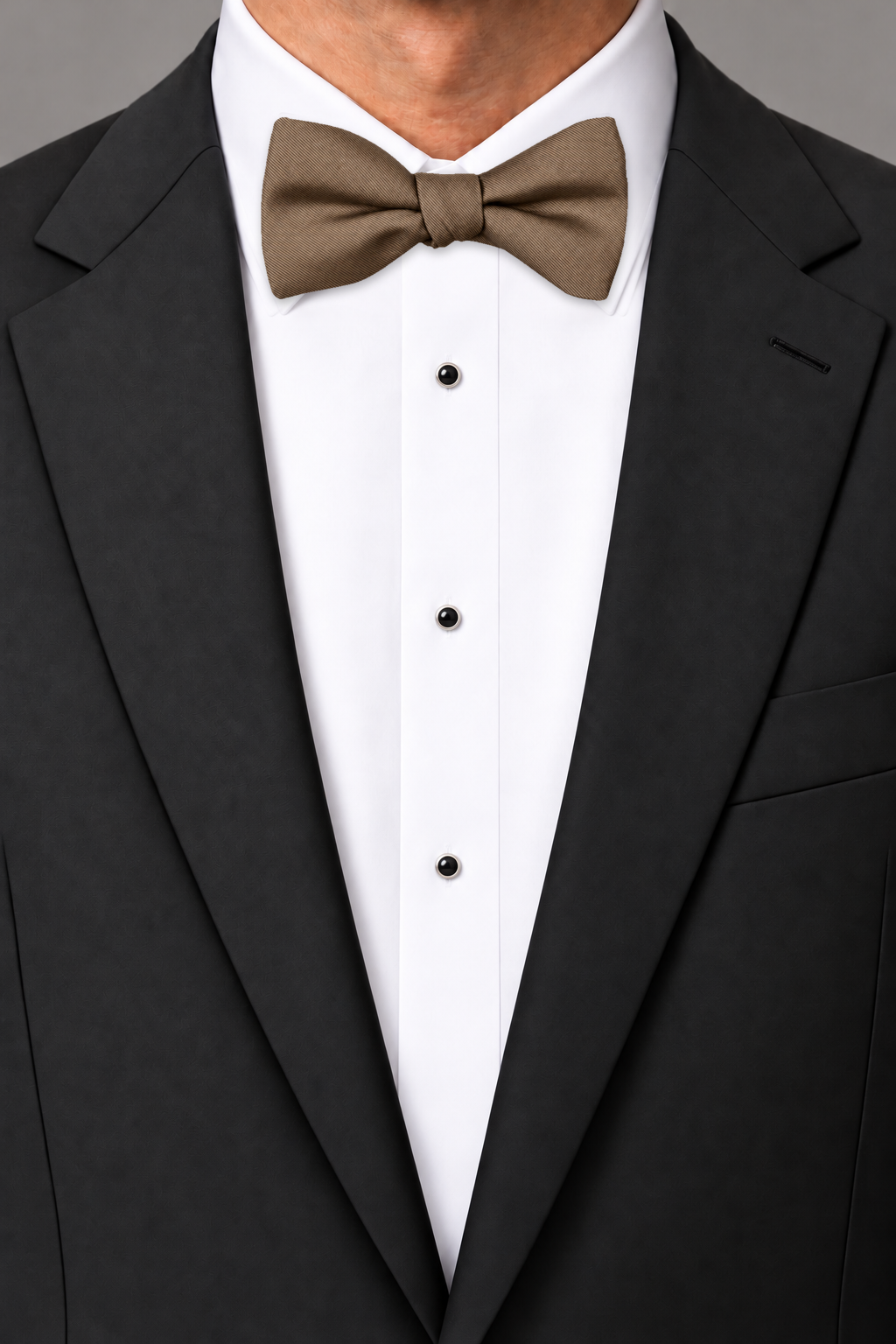Ted Stanford Bronze Modern Solid Bow Tie