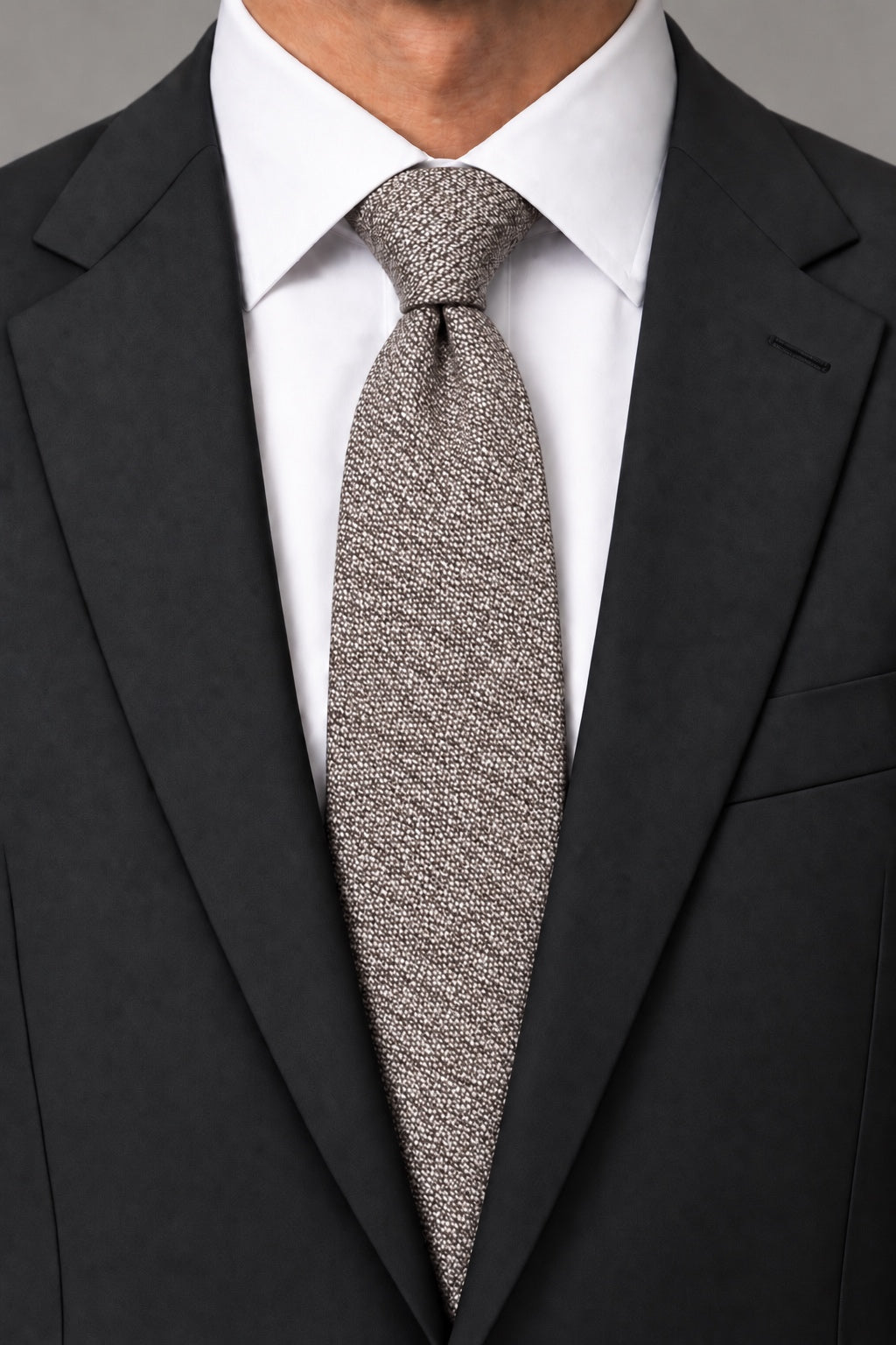BLACKTIE Brown Tweed Necktie