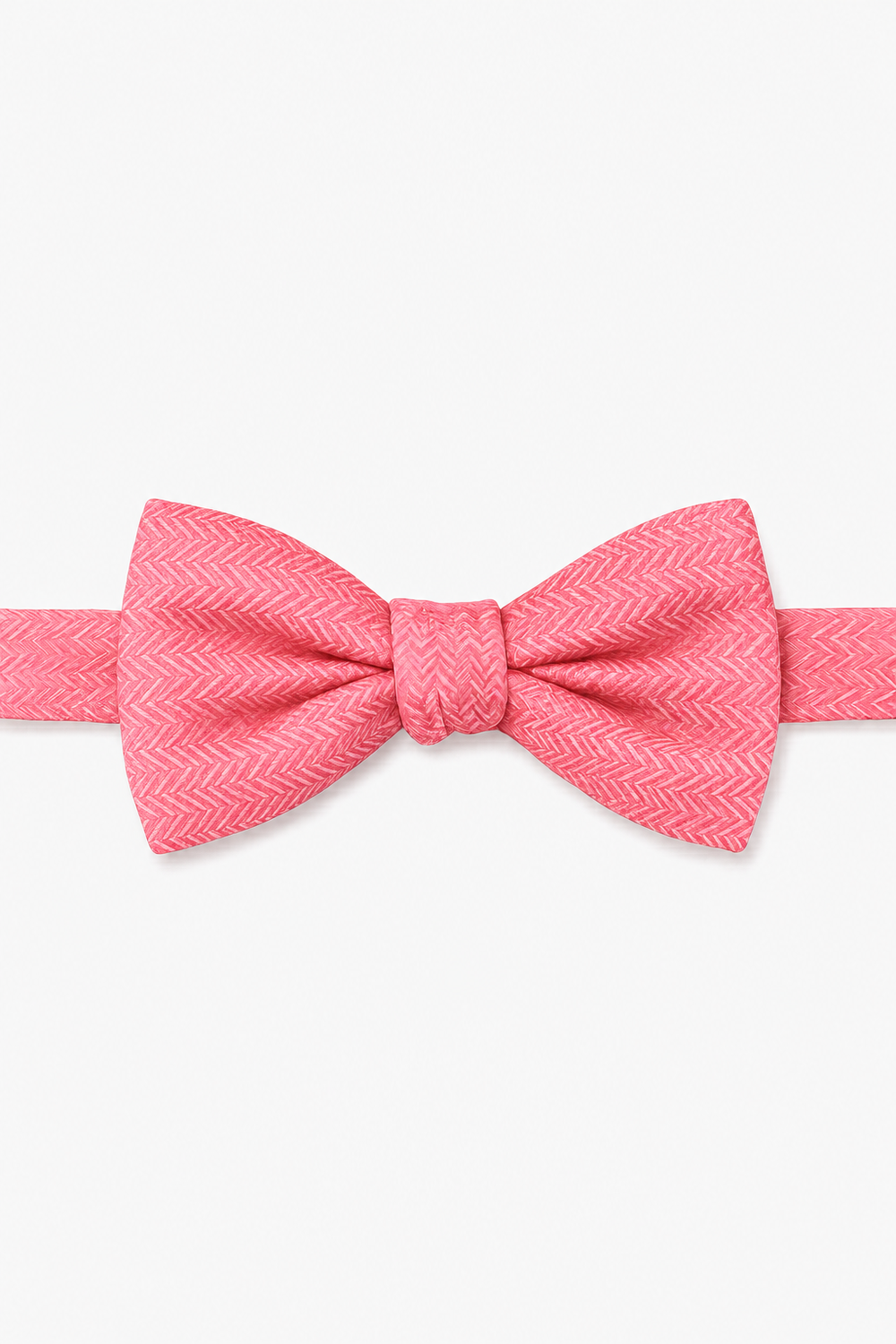 Cardi Bubblegum Herringbone Bow Tie