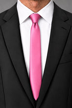 Cardi Bubblegum Luxury Satin Skinny Necktie