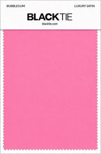 Bubblegum Luxury Satin fabric swatch card