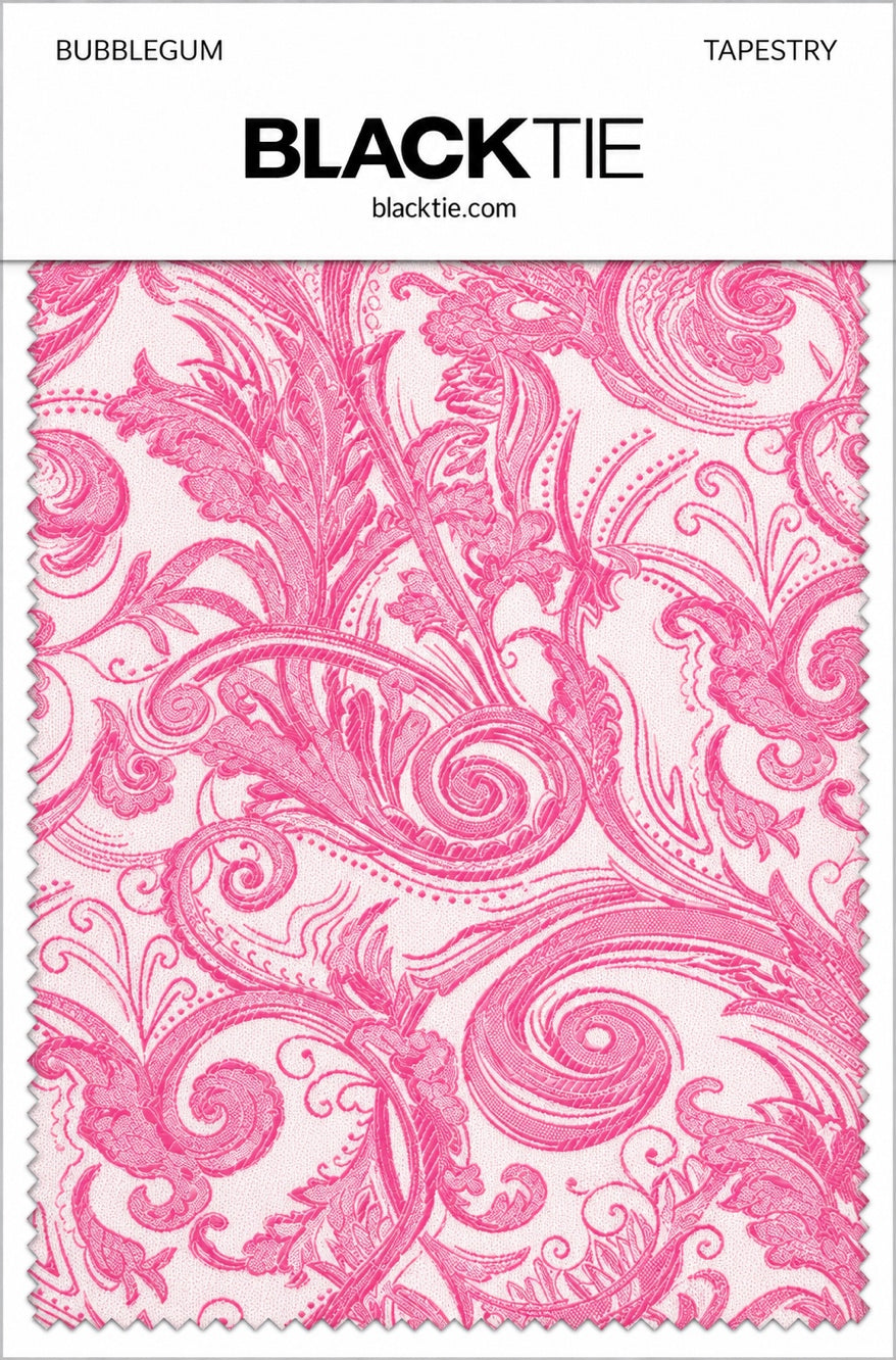 Cardi Bubblegum Tapestry Necktie