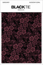 Ted Stanford Burgundy Blossom Floral Necktie