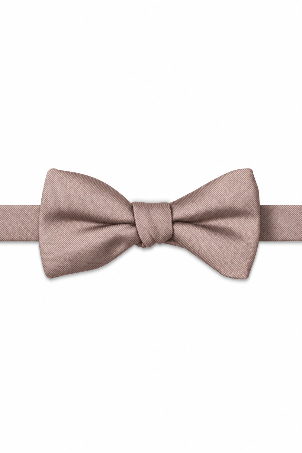 Cameo Modern Solid Bow Tie - pre-tied bow tie, front view