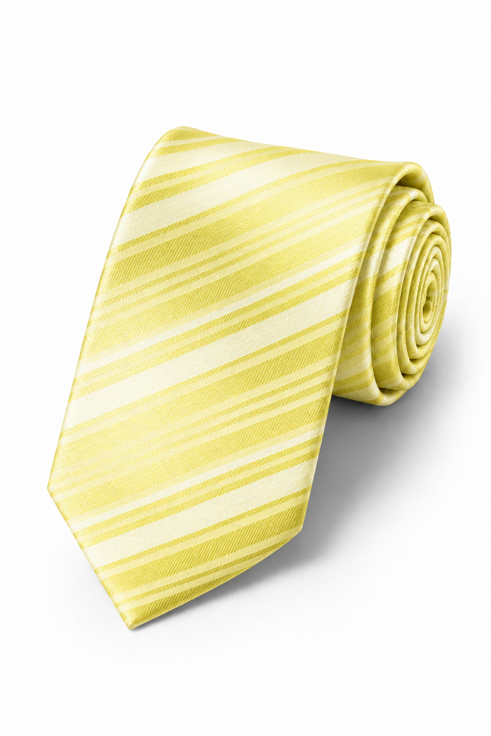 Cardi Canary Striped Satin Necktie