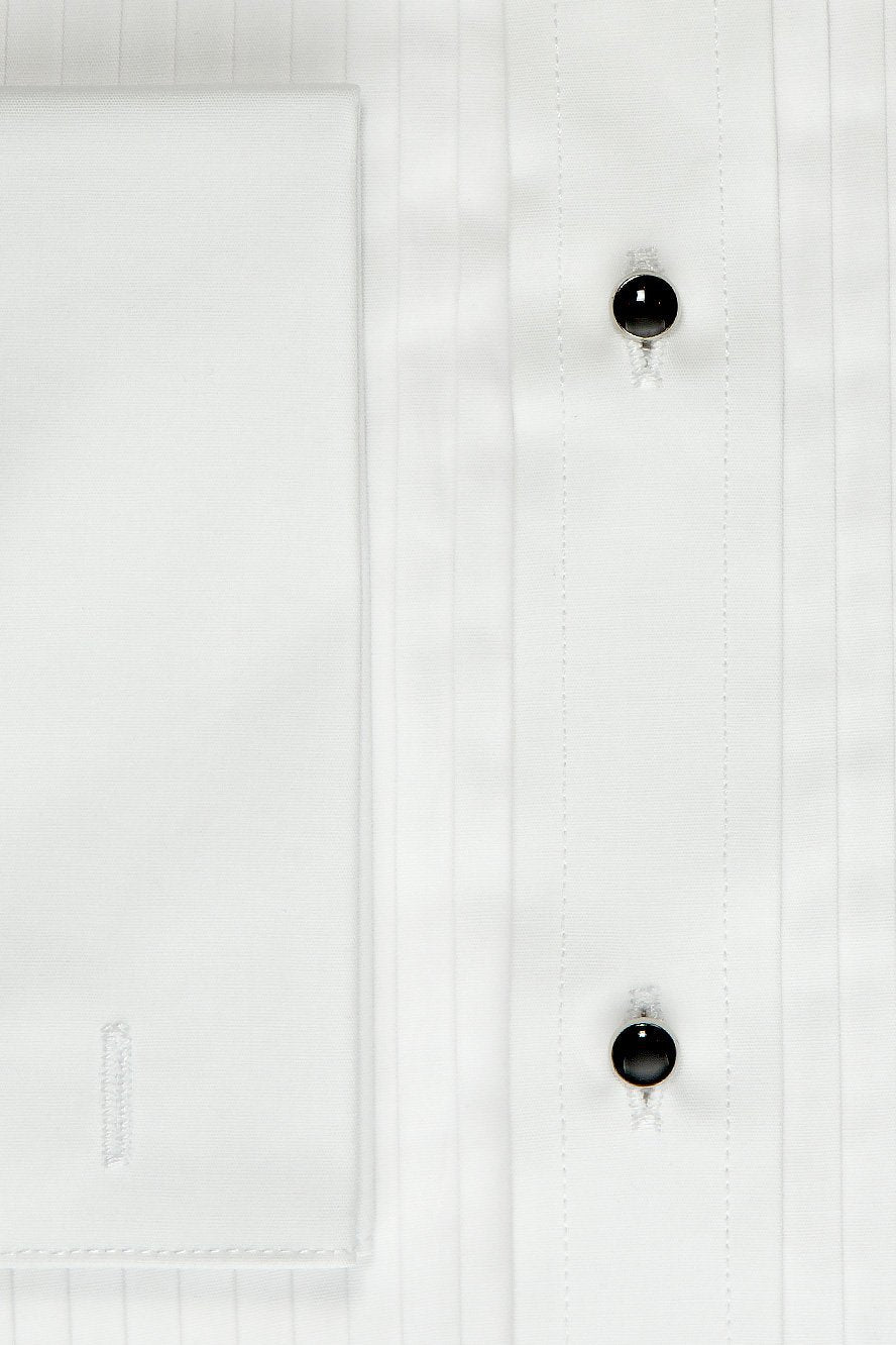 Cardi "David" White Wingtip Tuxedo Shirt