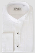 Cardi "David" White Wingtip Tuxedo Shirt
