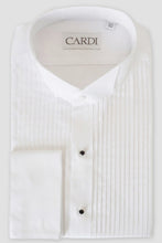 Cardi "David" White Wingtip Tuxedo Shirt
