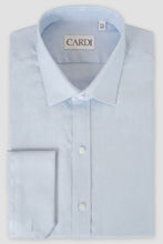 Cardi "Jamison" Blue Twill Spread Collar Dress Shirt