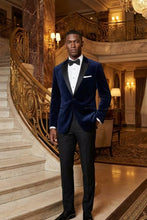BLACKTIE "Liam" Navy Velvet Jacket