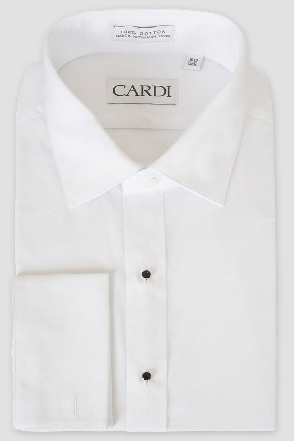 Cardi "Richard" White Spread Collar Shirt