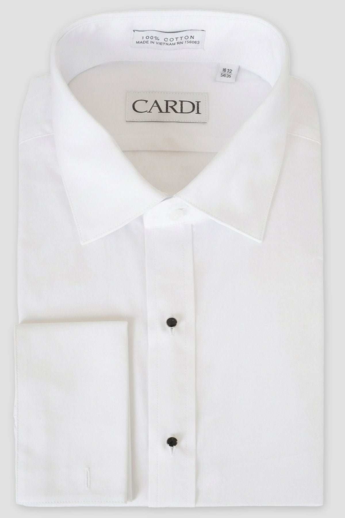 Cardi "Richard" White Spread Collar Shirt