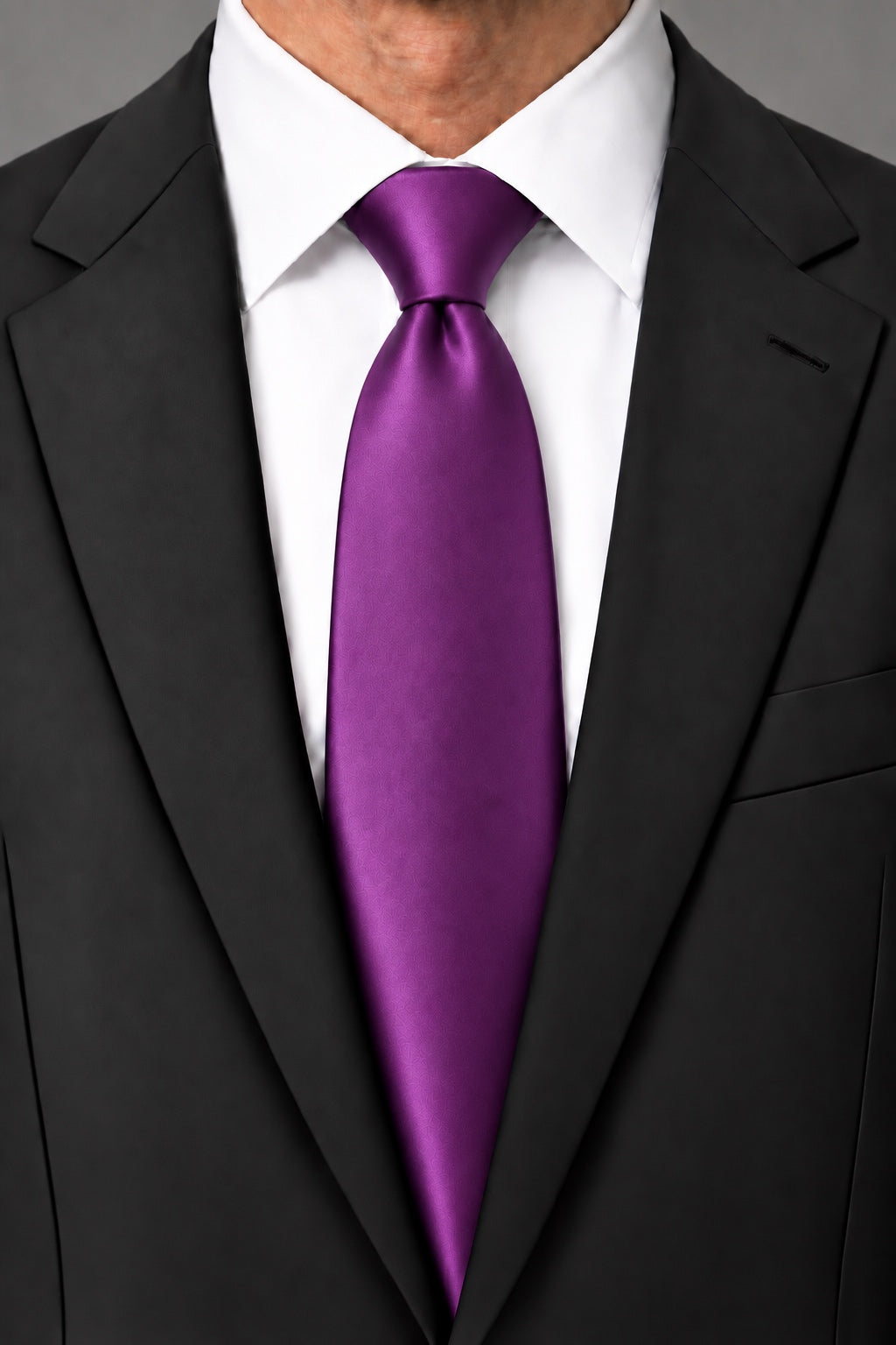 Cardi Cassis Luxury Satin Necktie
