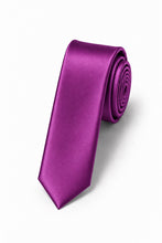 Cardi Cassis Luxury Satin Skinny Necktie