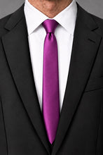 Cardi Cassis Luxury Satin Skinny Necktie