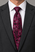 Ted Stanford Cerise Blossom Floral Necktie