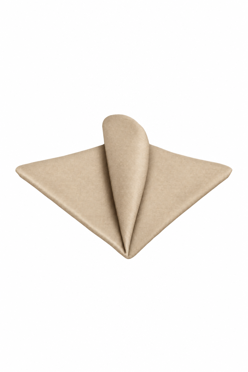 Ted Stanford Champagne Modern Solid Pocket Square