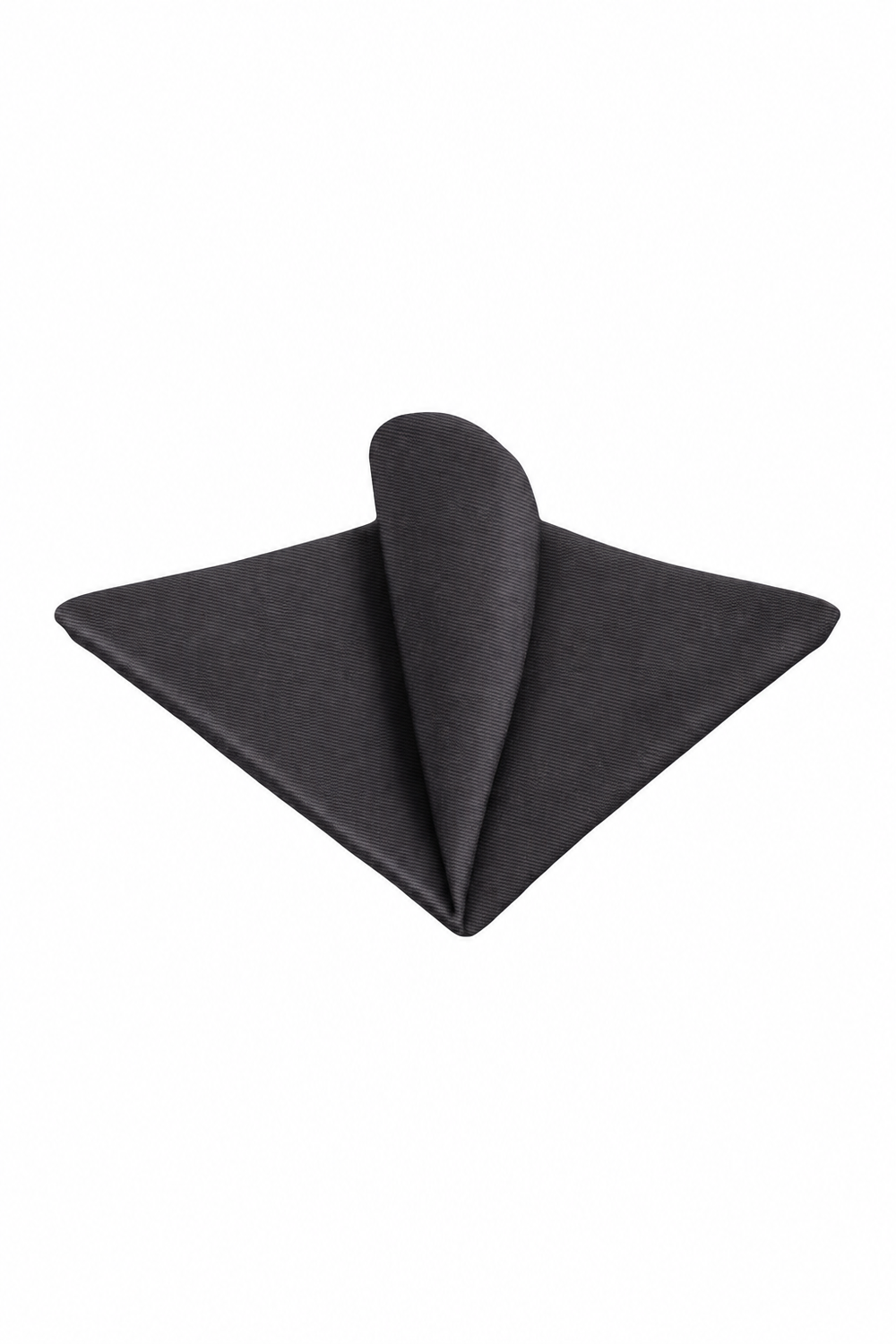 Ted Stanford Charcoal Modern Solid Pocket Square
