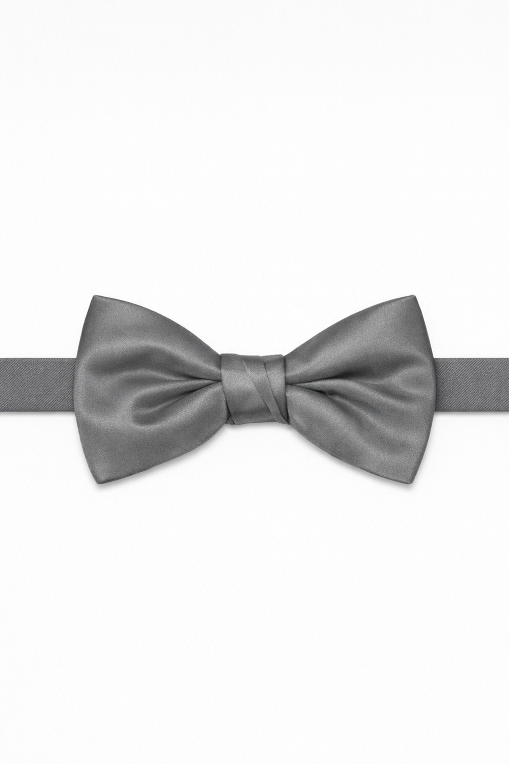 Cardi Pre-Tied Charcoal Luxury Satin Bow Tie