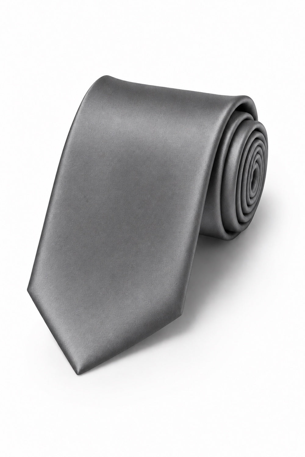 Cardi Charcoal Luxury Satin Necktie