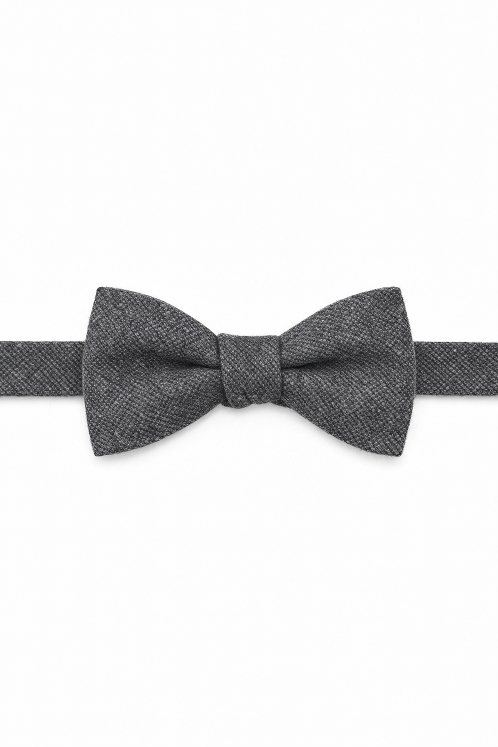 BLACKTIE Charcoal Tweed Bow Tie
