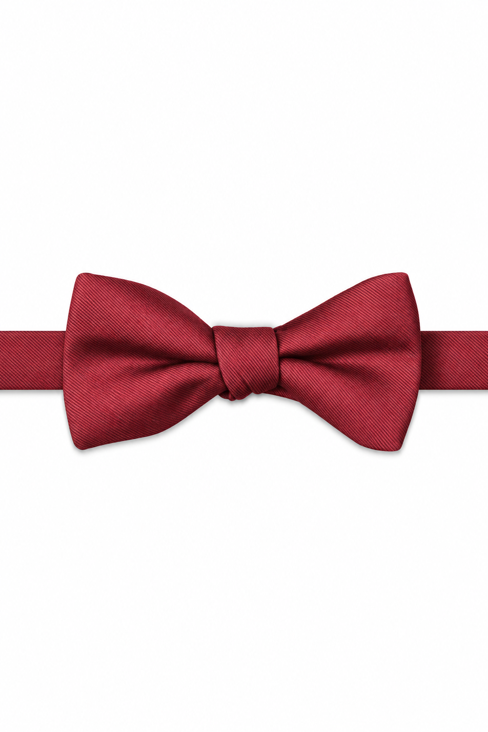 Chianti Modern Solid Bow Tie - pre-tied bow tie, front view