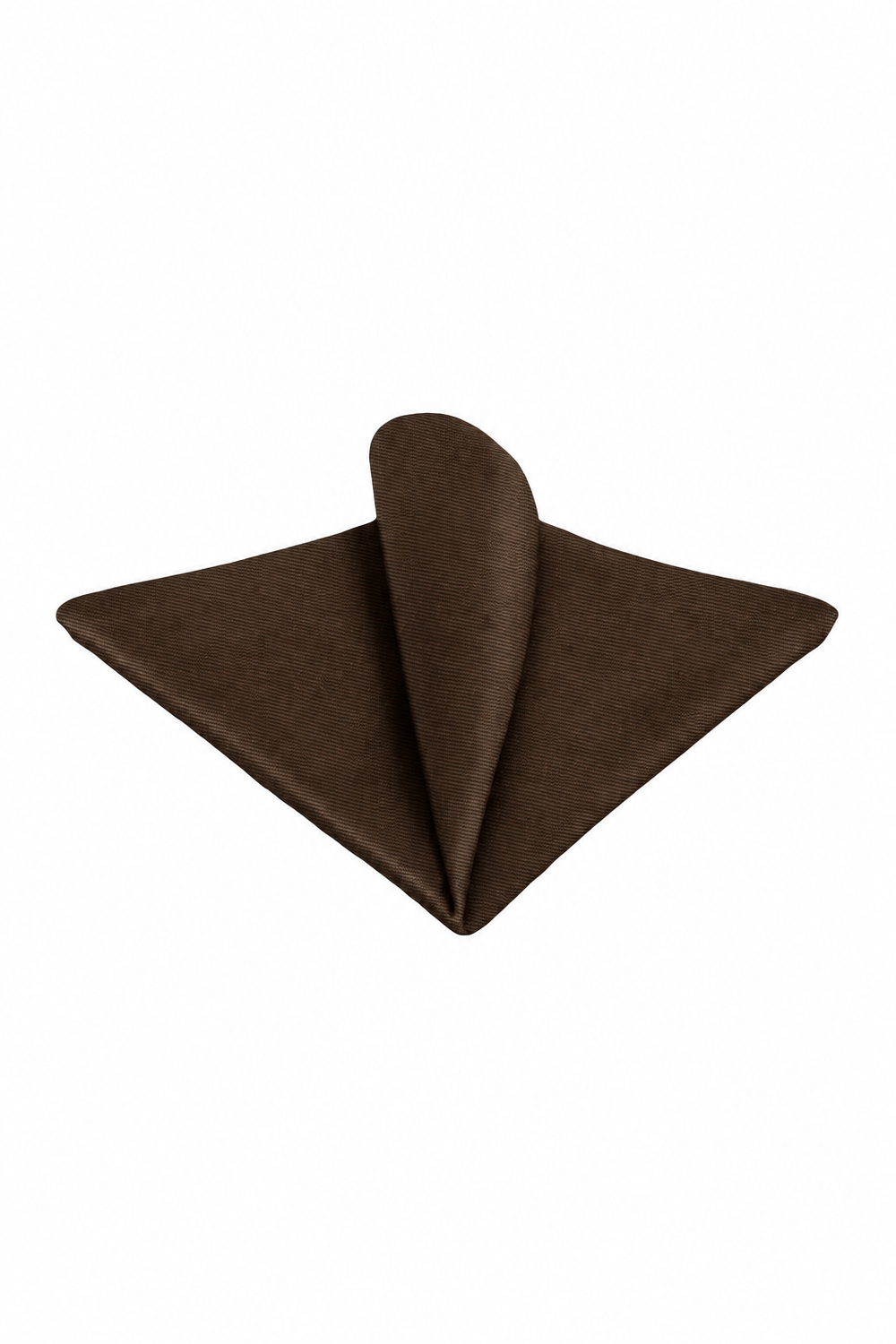 Ted Stanford Chocolate Modern Solid Pocket Square