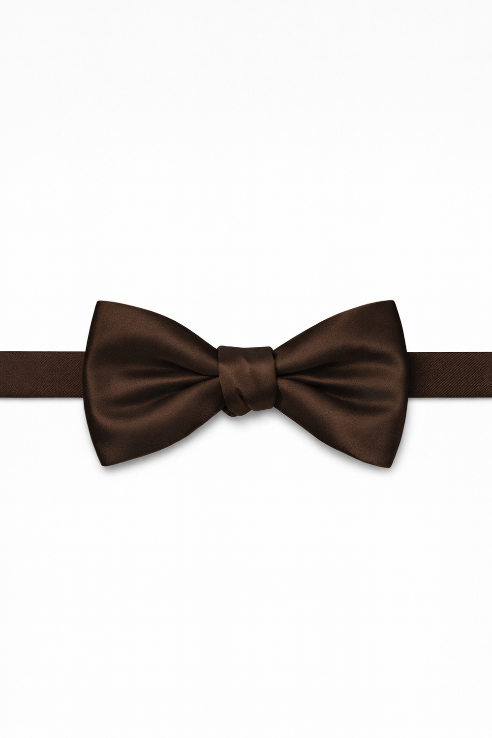 Cardi Pre-Tied Chocolate Luxury Satin Bow Tie