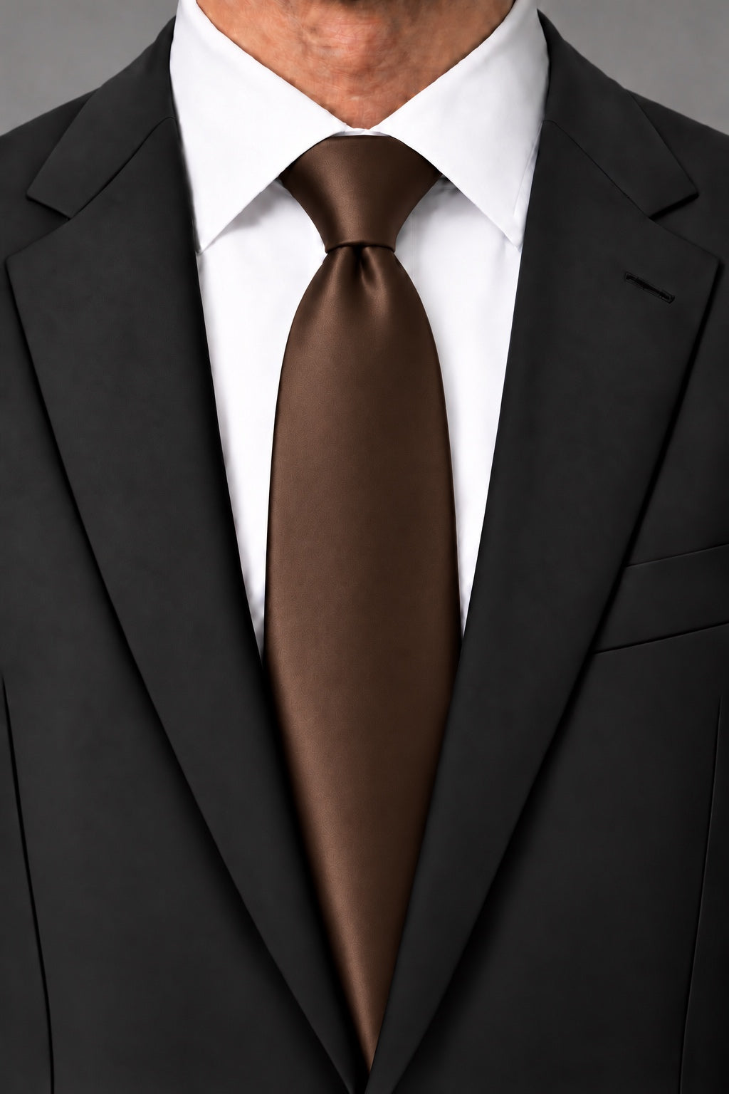 Cardi Chocolate Luxury Satin Necktie
