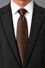 Cardi Chocolate Luxury Satin Necktie