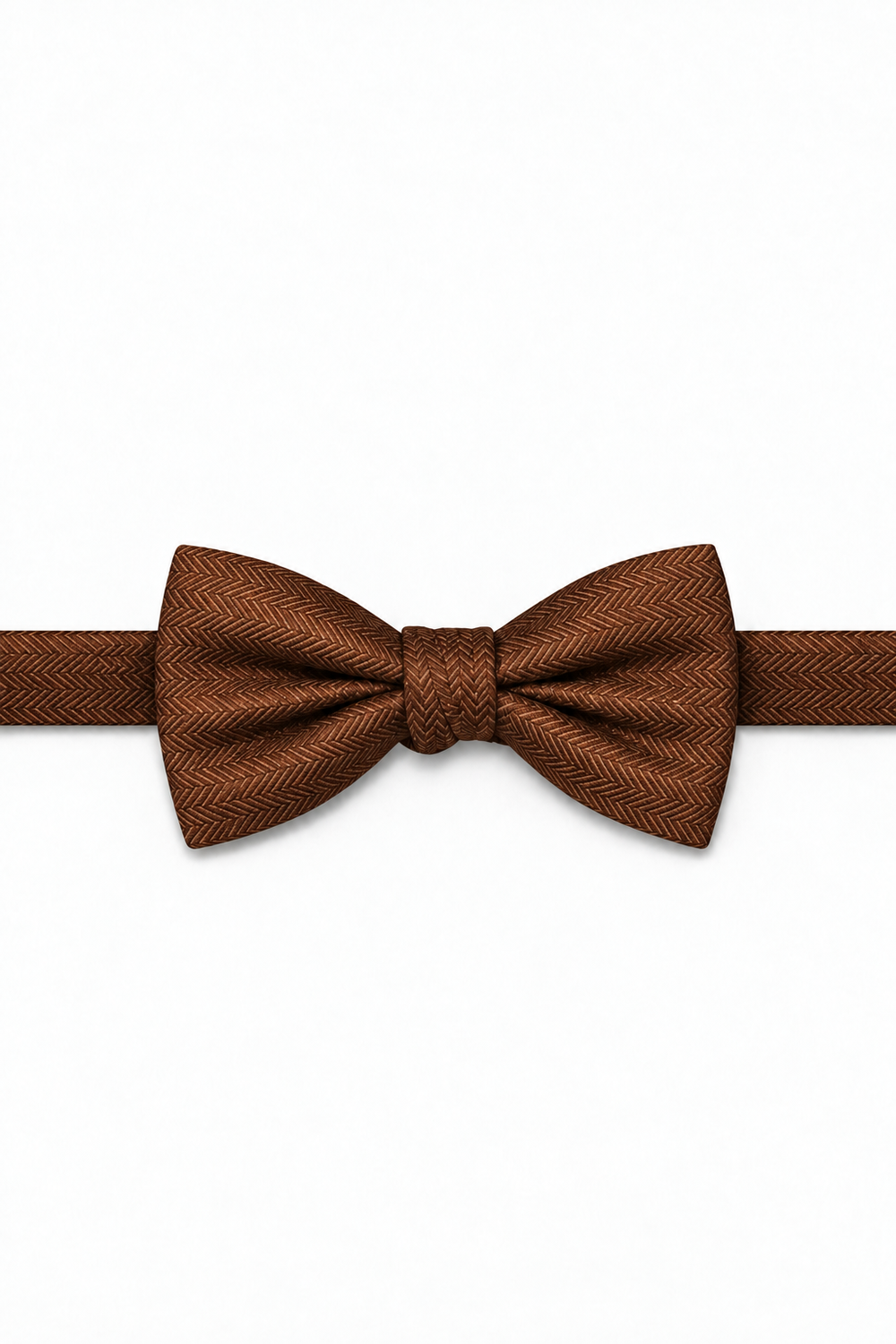 Cardi Cinnamon Herringbone Bow Tie
