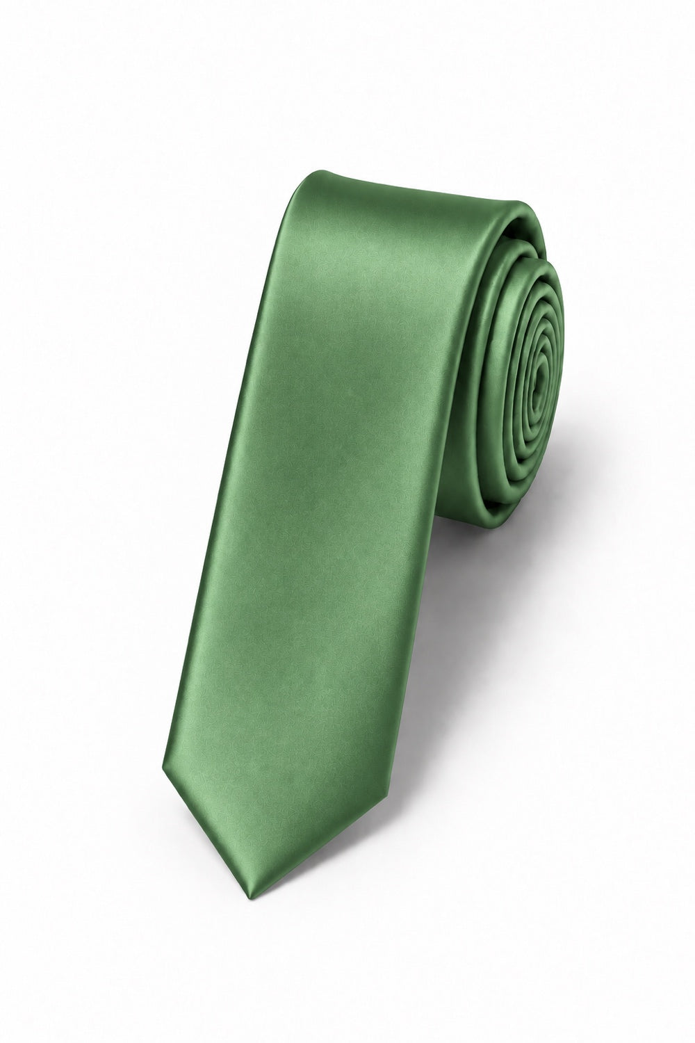 Cardi Clover Luxury Satin Skinny Necktie