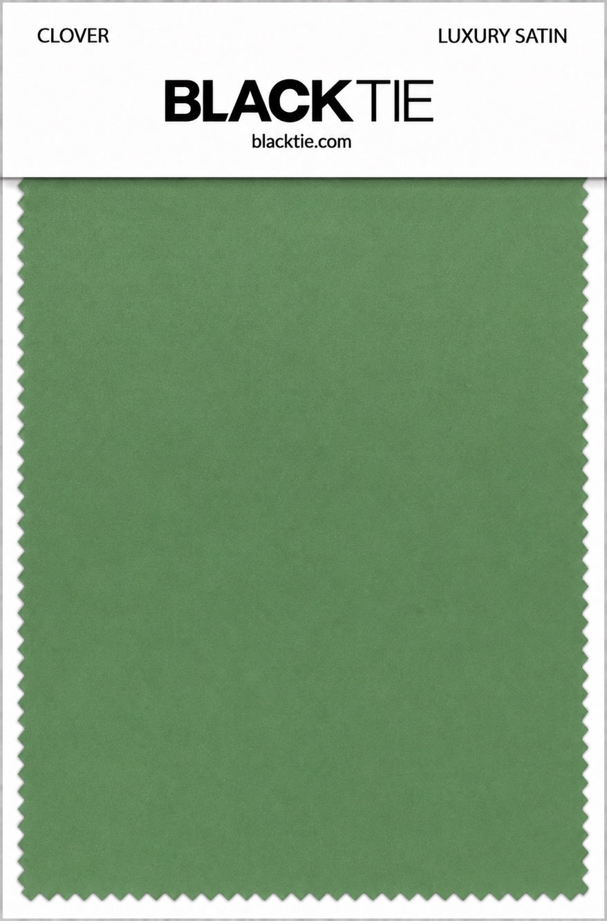 Clover Luxury Satin fabric swatch card